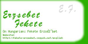 erzsebet fekete business card